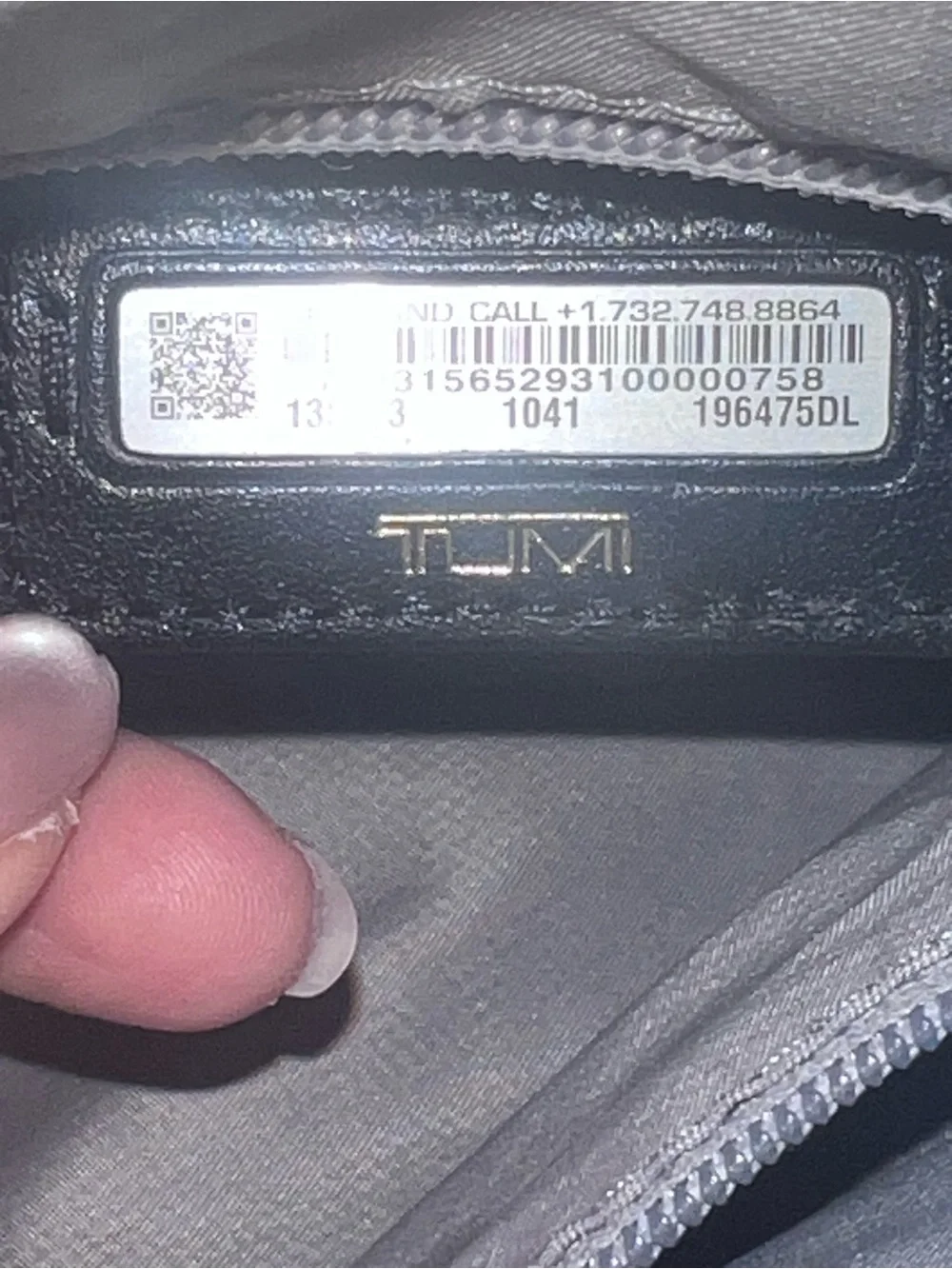 Tumi Black Leather Laptop Bag with Gold Hardware
